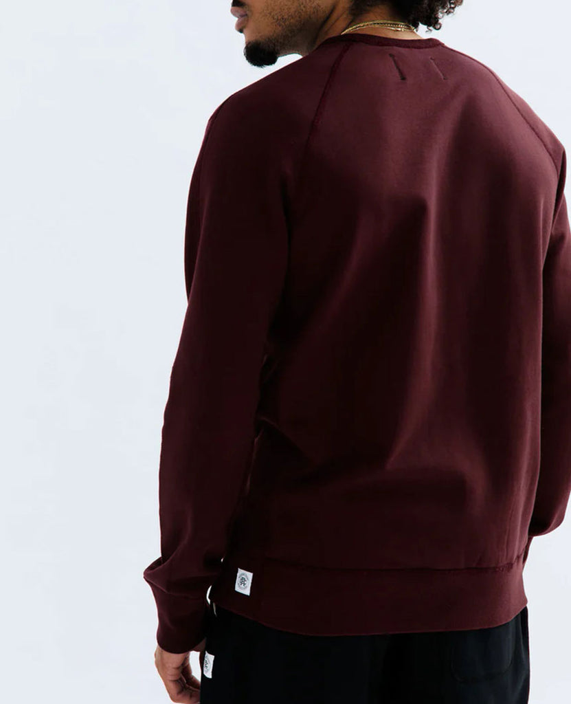 Midweight Terry Crewneck Crimson data-zoom-image=