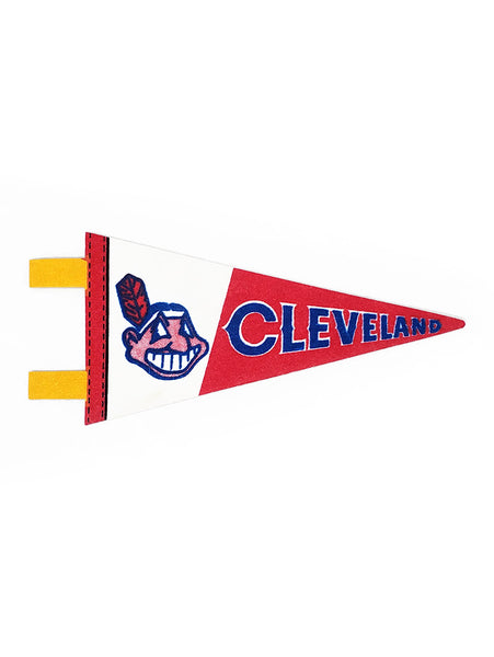 Cleveland Guardians  Vintage MLB Mini Pennant 9"x4” Felt Banner Flag
