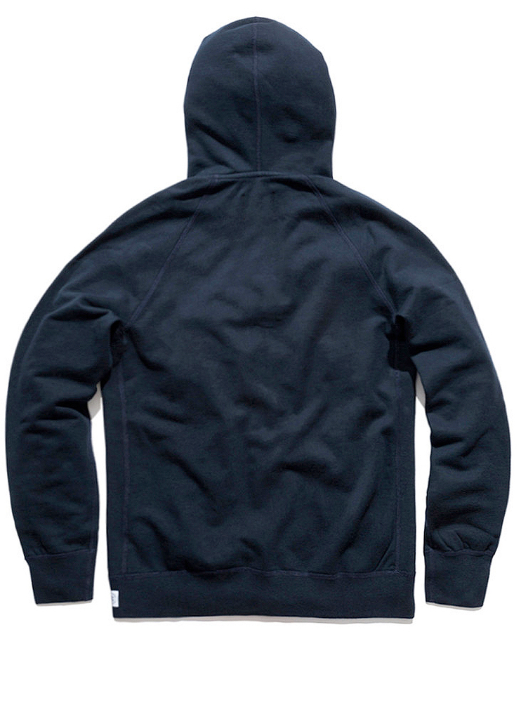 Full Zip Hoodie Midweight Terry Navy data-zoom-image=