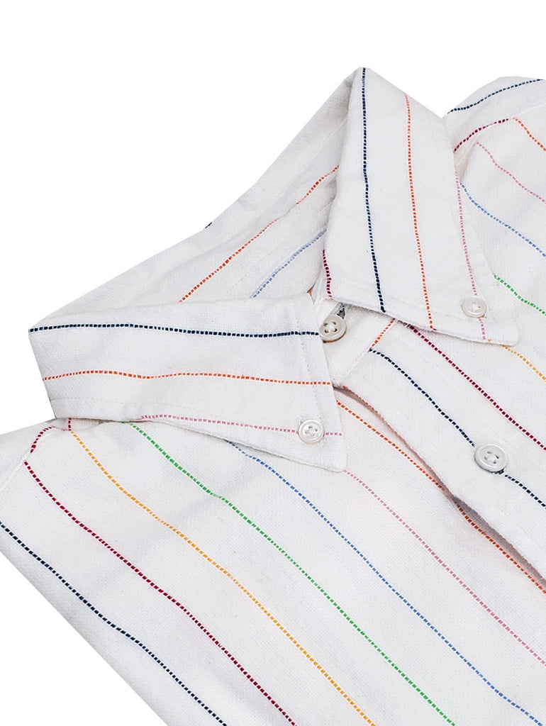 N°5 Classic Button Down Collar Long Sleeve Shirt White data-zoom-image=