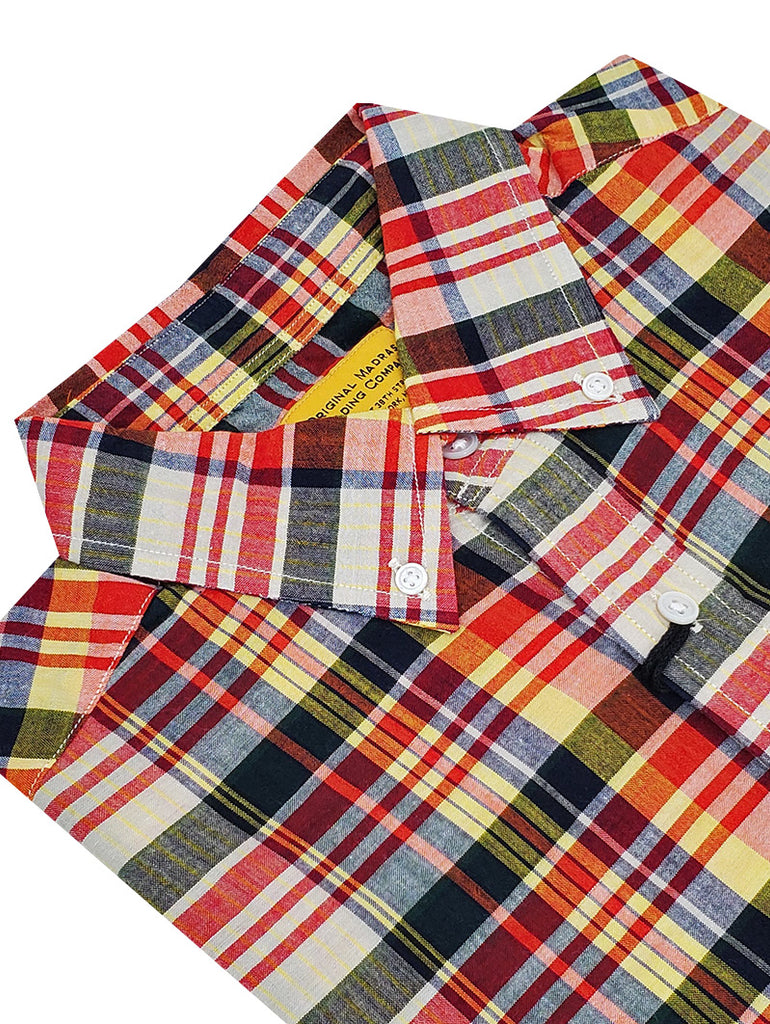 N°6 Classic Button Down Collar Short Sleeve Shirt Red data-zoom-image=