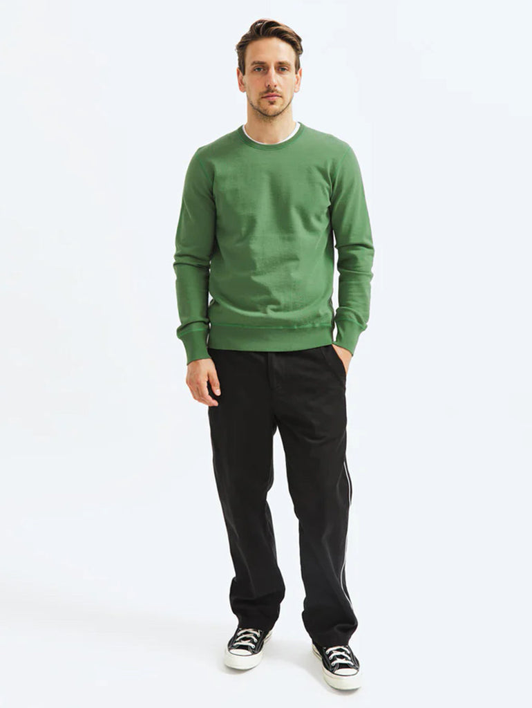 Lightweight Terry Crewneck Lawn Green data-zoom-image=