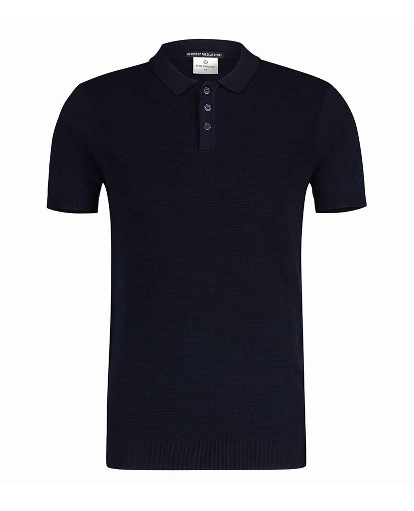 Classic Textured Polo Navy data-zoom-image=