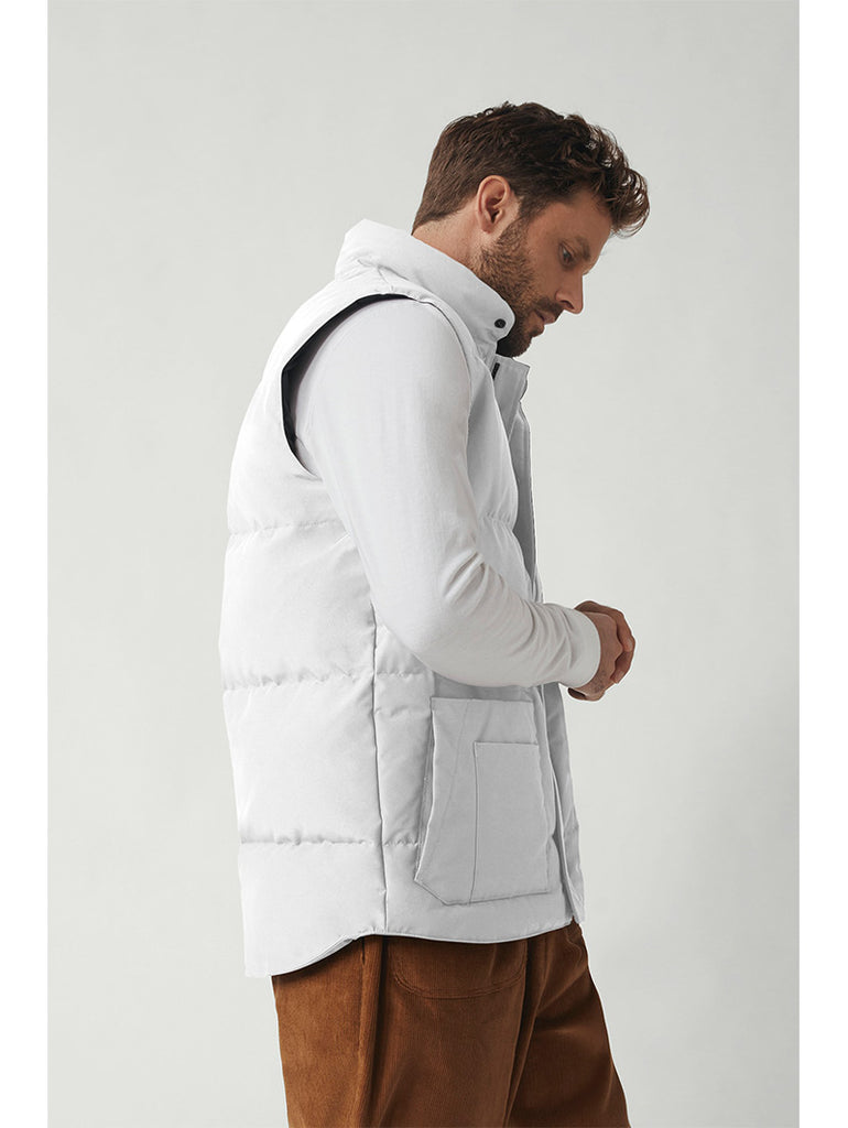 Freestyle Crew Vest White Mens data-zoom-image=