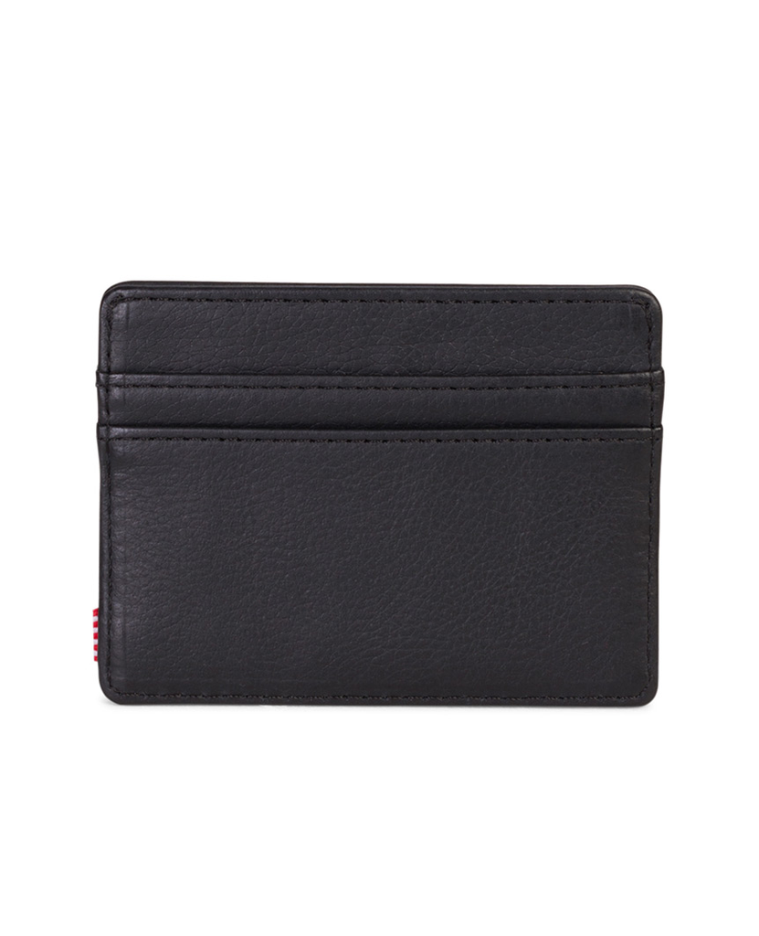 Charlie Wallet Black Pebbled Leather data-zoom-image=
