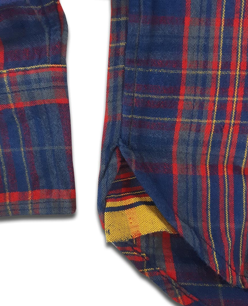 N°5 Classic Buttondown Collar LS Navy Red data-zoom-image=