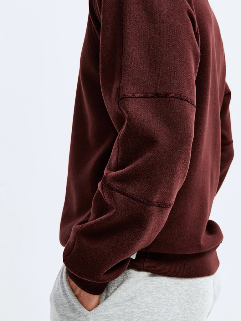 Midweight Fleece Crewneck Crimson data-zoom-image=