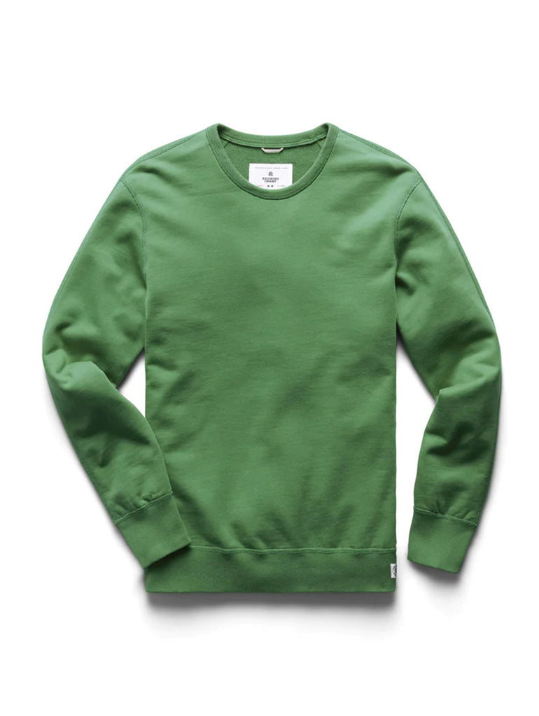 Lightweight Terry Crewneck Lawn Green data-zoom-image=
