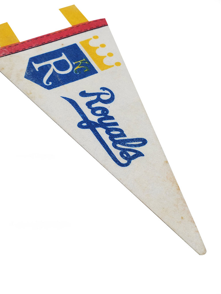 Kansas City Royals Vintage MLB Mini Pennant 9"x4” Felt Banner Flag data-zoom-image=