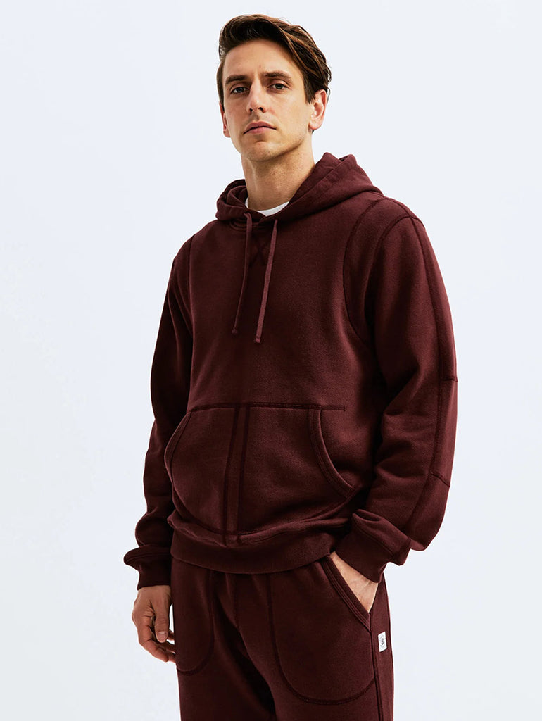 Midweight Fleece Pullover Hoodie Crimson data-zoom-image=