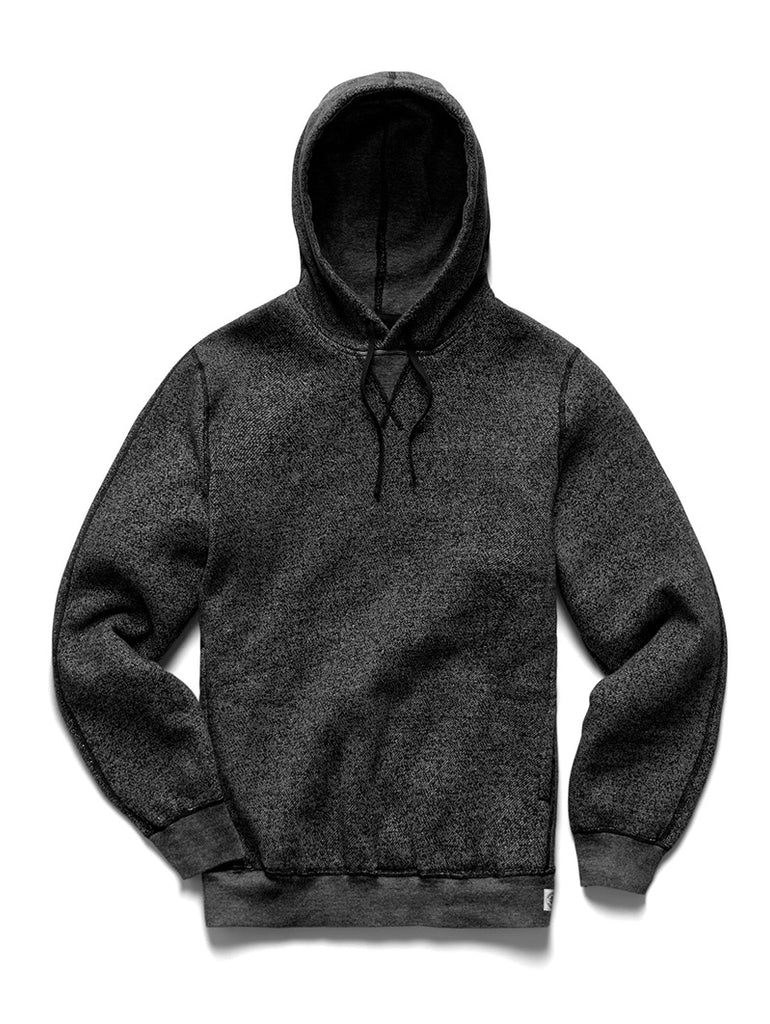 Tiger Fleece Classic Hoodie Black-White data-zoom-image=