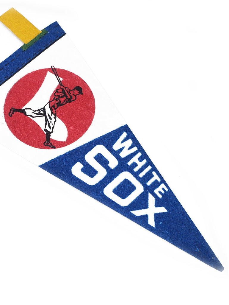 Chicago White Sox Vintage MLB Mini Pennant 9"x4” Felt Banner Flag data-zoom-image=