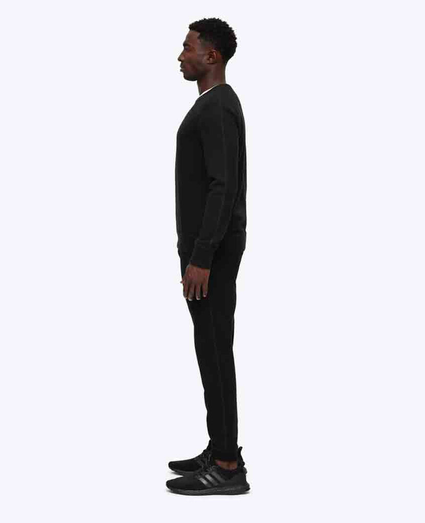 Slim Sweatpant Midweight Terry Black data-zoom-image=