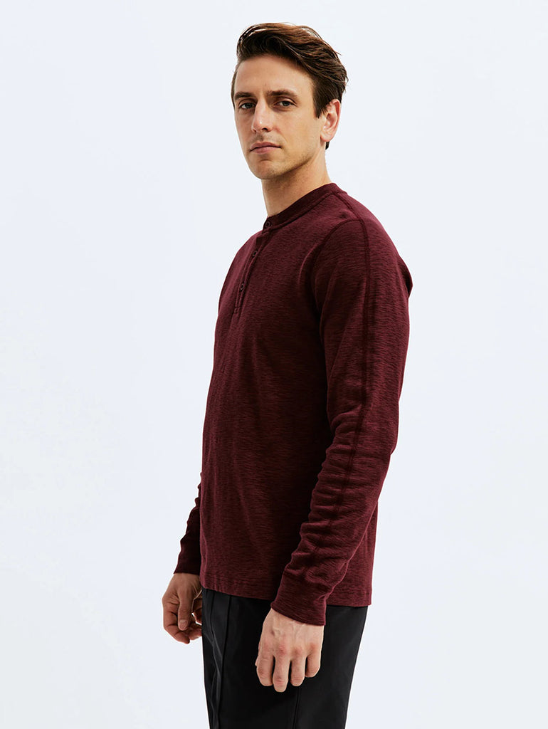 1X1 Slub Henley Crimson data-zoom-image=
