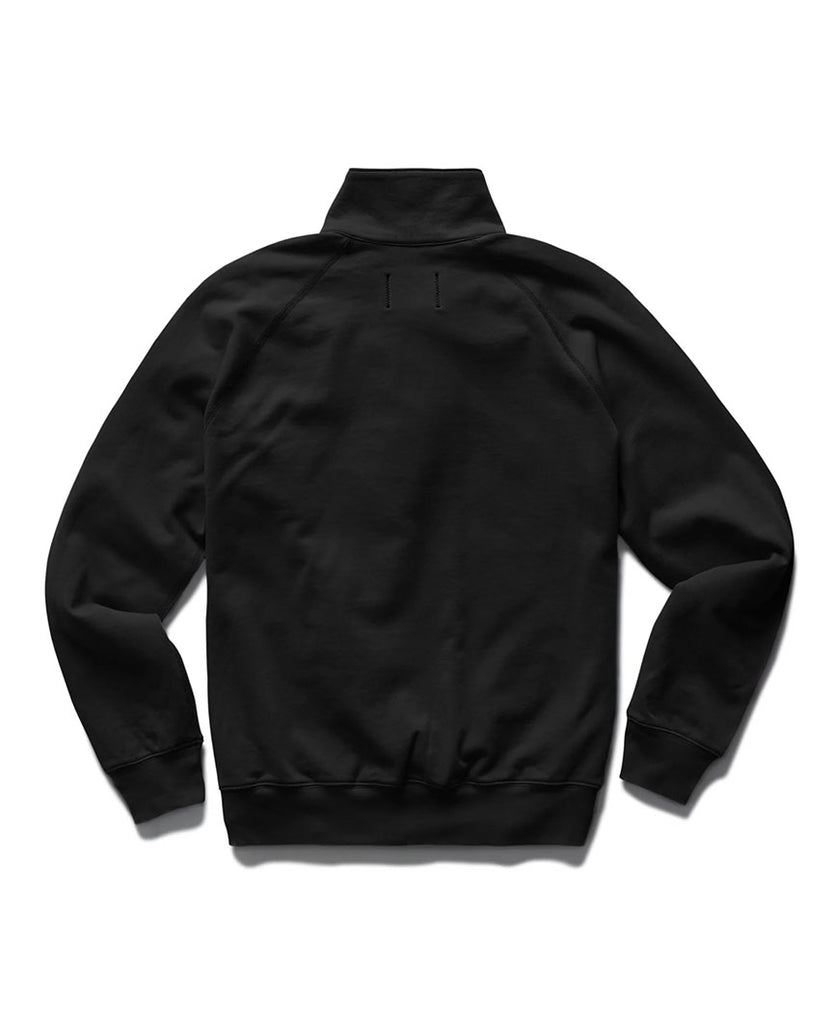 Lightweight Terry Quarter Zip Black data-zoom-image=