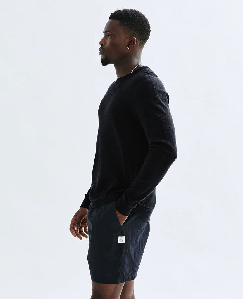 1X1 Slub Long Sleeve Black data-zoom-image=
