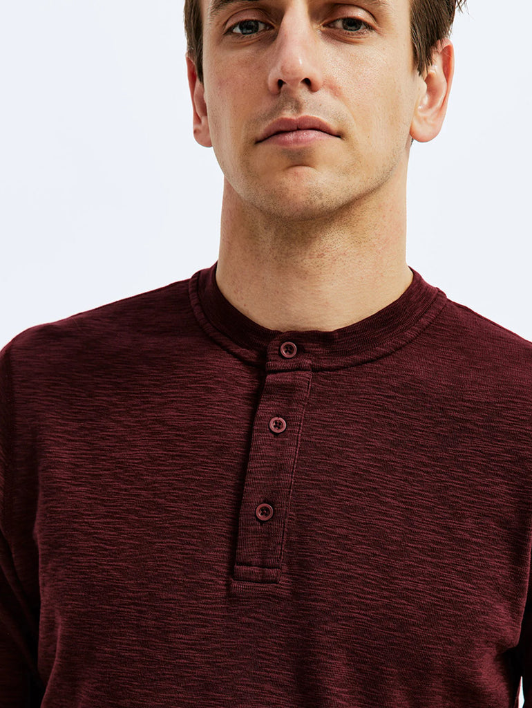 1X1 Slub Henley Crimson data-zoom-image=