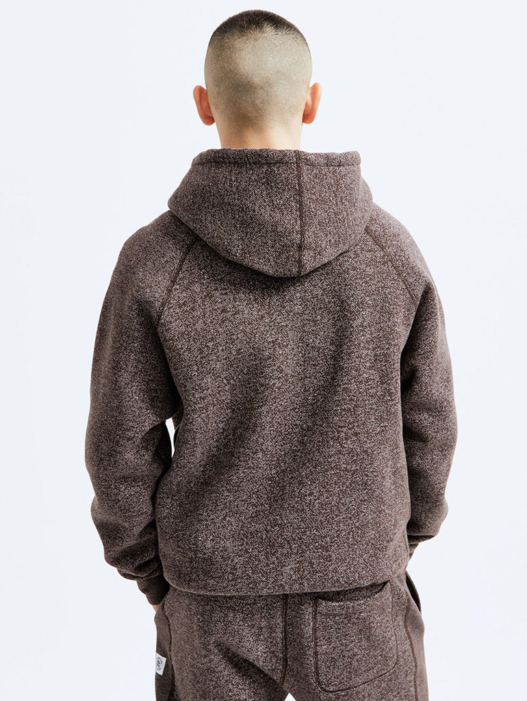 Tiger Fleece Classic Hoodie Sable-White data-zoom-image=