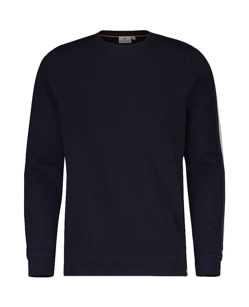 Navy Textured w/ Striped Sleeve Tape data-zoom-image=
