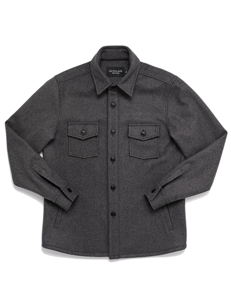 Grey Wool Overshirt data-zoom-image=