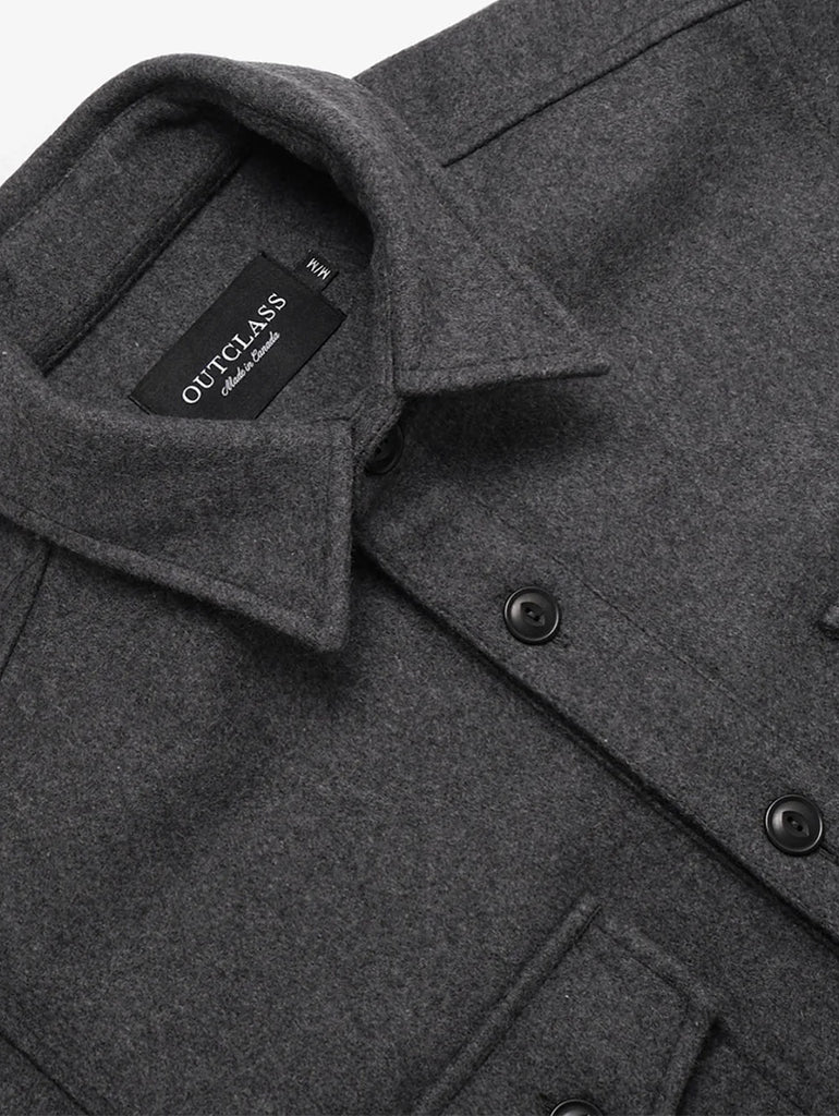 Grey Wool Overshirt data-zoom-image=