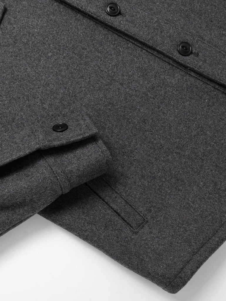 Grey Wool Overshirt data-zoom-image=