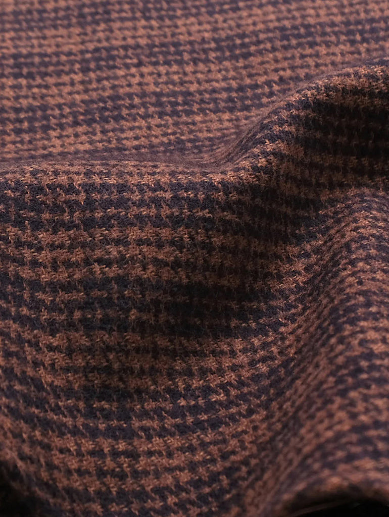 Walnut Houndstooth Flannel Shirt data-zoom-image=