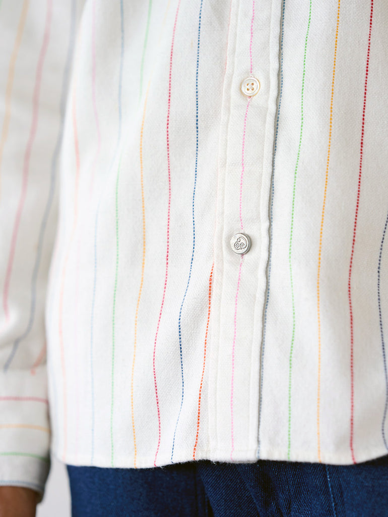 N°5 Classic Button Down Collar Long Sleeve Shirt White data-zoom-image=