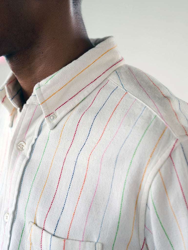 N°5 Classic Button Down Collar Long Sleeve Shirt White data-zoom-image=