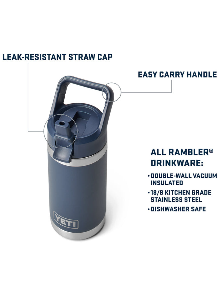 Rambler® JR. 12 oz Kids Water Bottle  Colour Matched Straw Cap King Crab Orange data-zoom-image=
