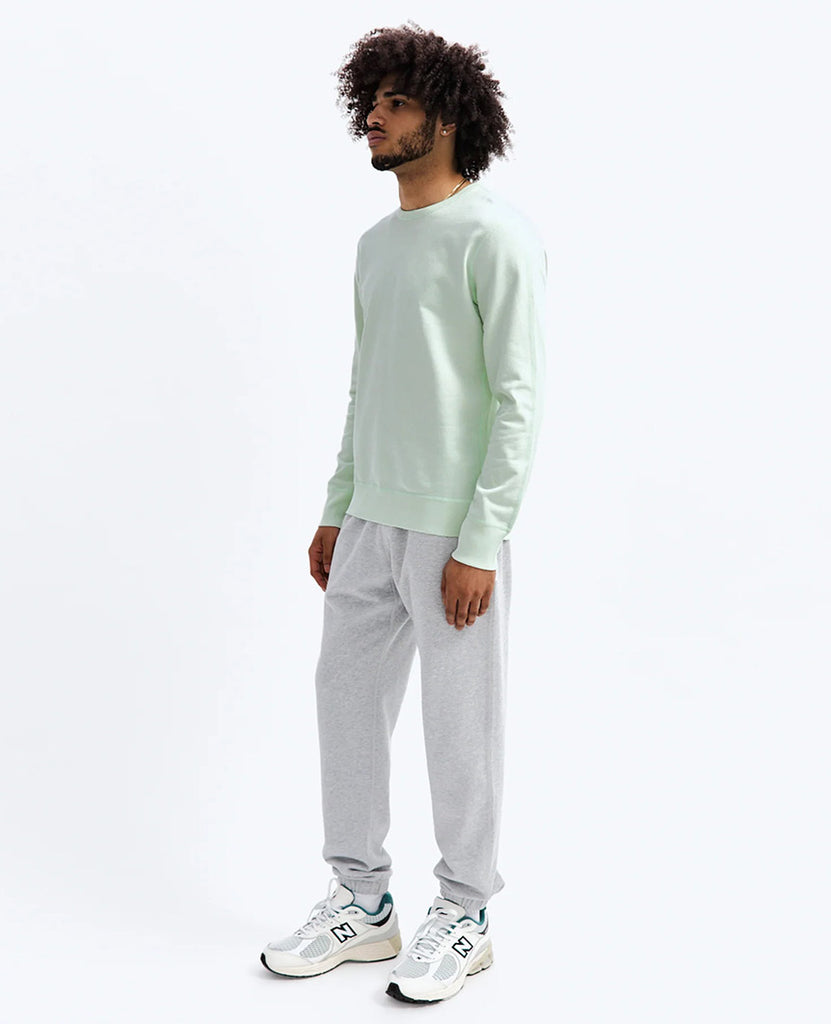 Lightweight Terry Crewneck Aloe data-zoom-image=
