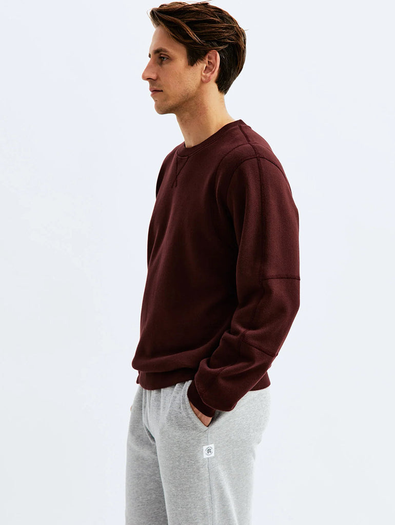 Midweight Fleece Crewneck Crimson data-zoom-image=