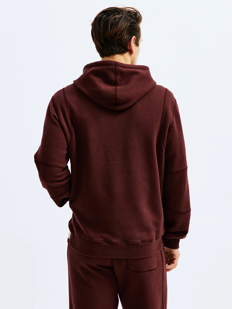 Midweight Fleece Pullover Hoodie Crimson data-zoom-image=