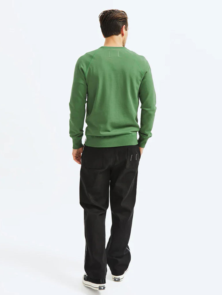 Lightweight Terry Crewneck Lawn Green data-zoom-image=