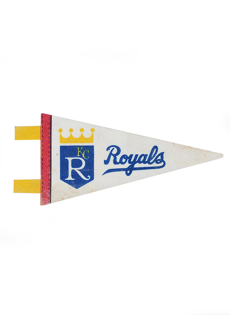 Kansas City Royals Vintage MLB Mini Pennant 9"x4” Felt Banner Flag data-zoom-image=