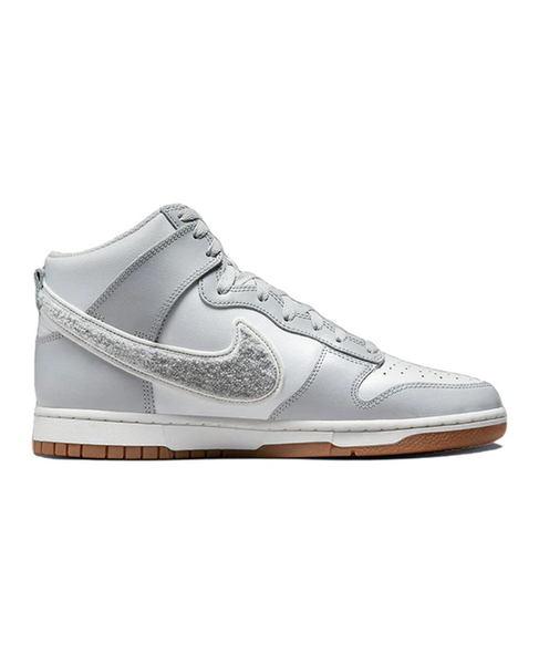 Dunk High University Chenille Swoosh Light Smoke Grey | Nike Dunk High University Chenille Swoosh Light Smoke Grey | Nike