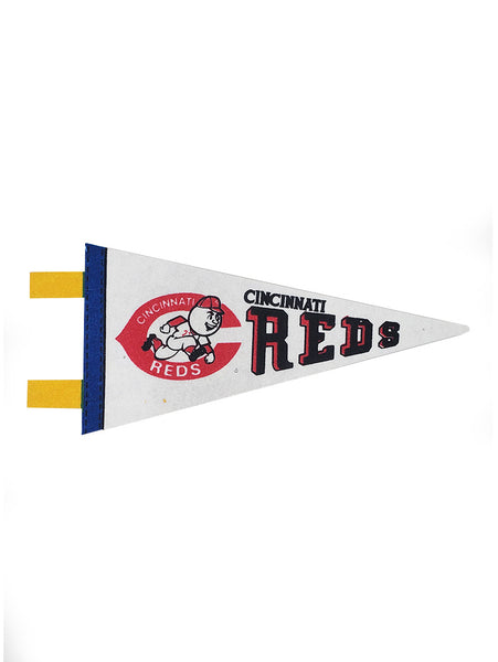 Cincinnati Reds Vintage MLB Mini Pennant 9"x4” Felt Banner Flag