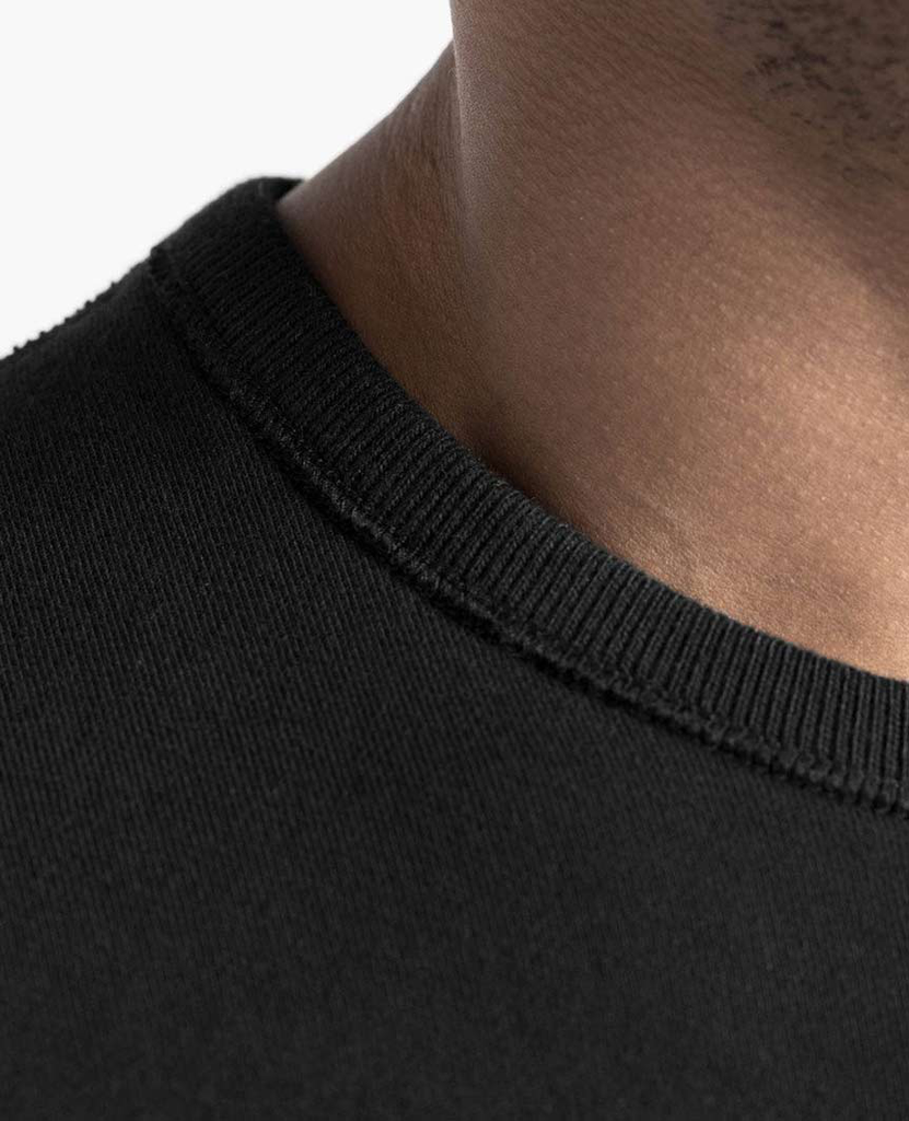Crewneck Midweight Terry Black data-zoom-image=