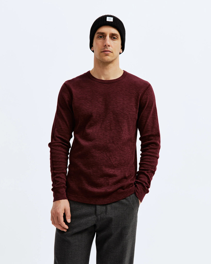 1X1 Slub Long Sleeve Crimson data-zoom-image=