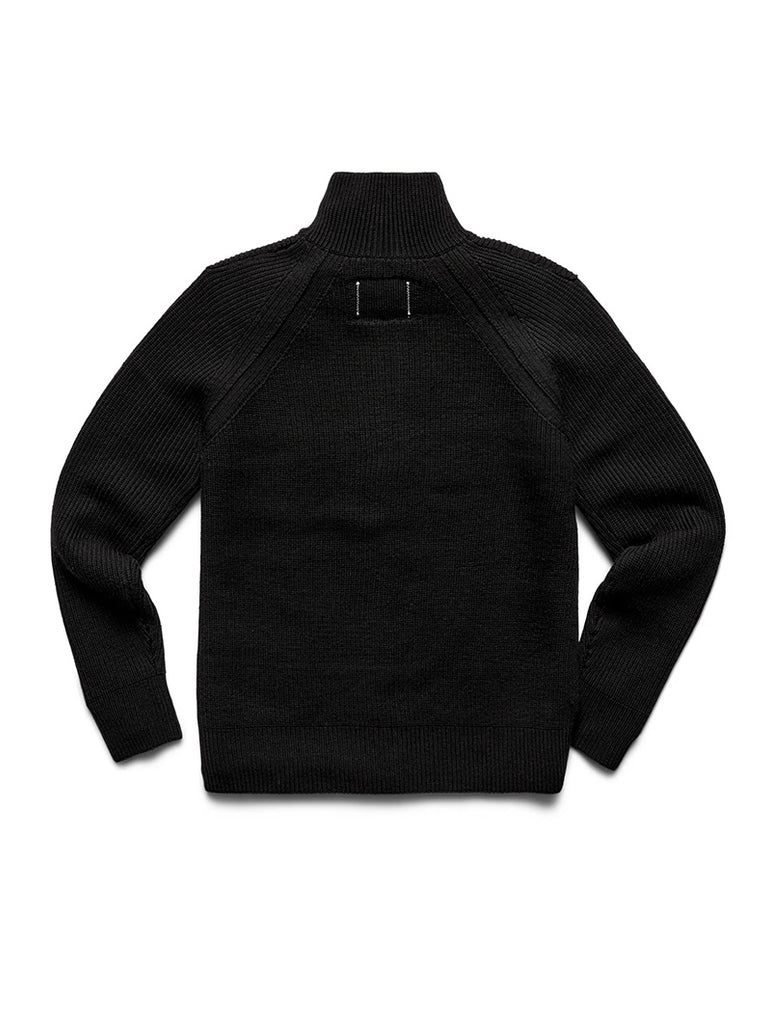 Heavyweight Merino Vinnie Track Jacket Black data-zoom-image=