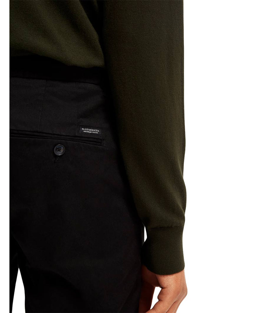 Stuart Stretch Chinos Regular Slim Fit Black data-zoom-image=