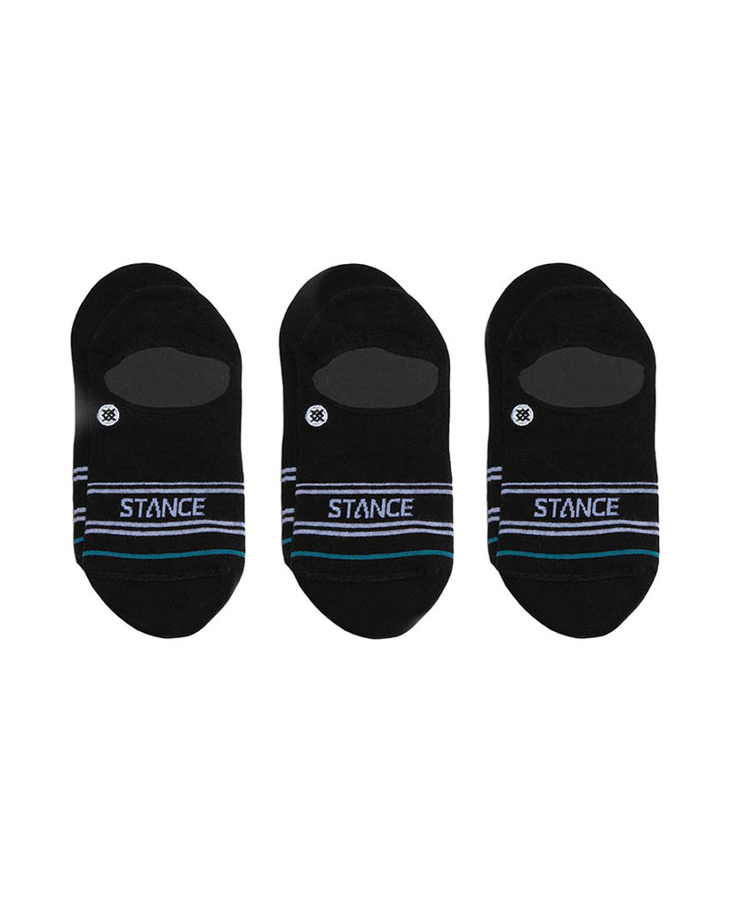 3 Pack No Show Basic Black Socks data-zoom-image=