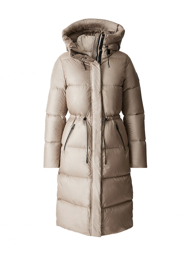 ISHANI Foil Shield Long Down with Hood Champagne data-zoom-image=
