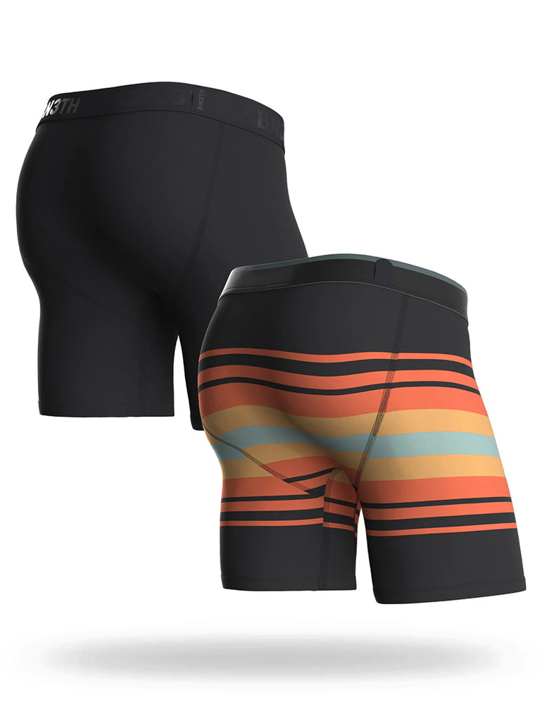 Classic Boxer Brief 2 Pack Black / Sunday Stripe data-zoom-image=