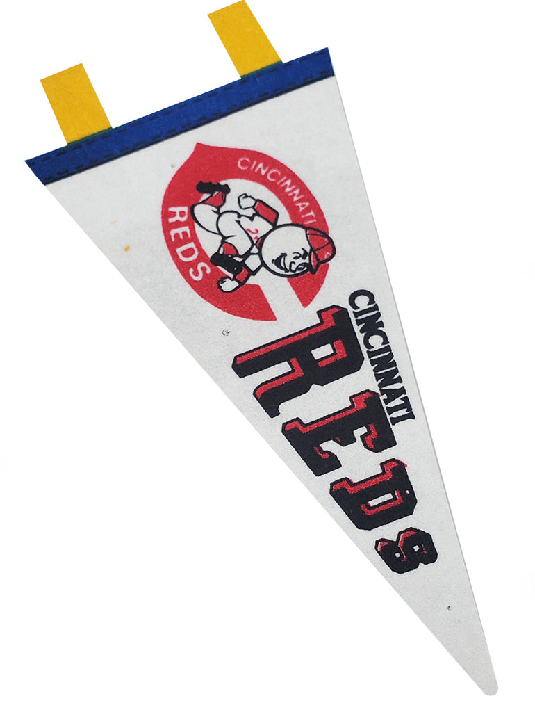 Cincinnati Reds Vintage MLB Mini Pennant 9"x4” Felt Banner Flag data-zoom-image=