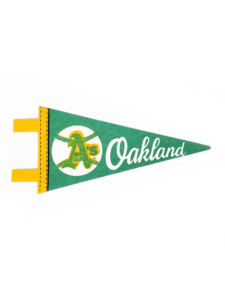 Oakland Athletics Vintage MLB Mini Pennant 9"x4” Felt Banner Flag data-zoom-image=