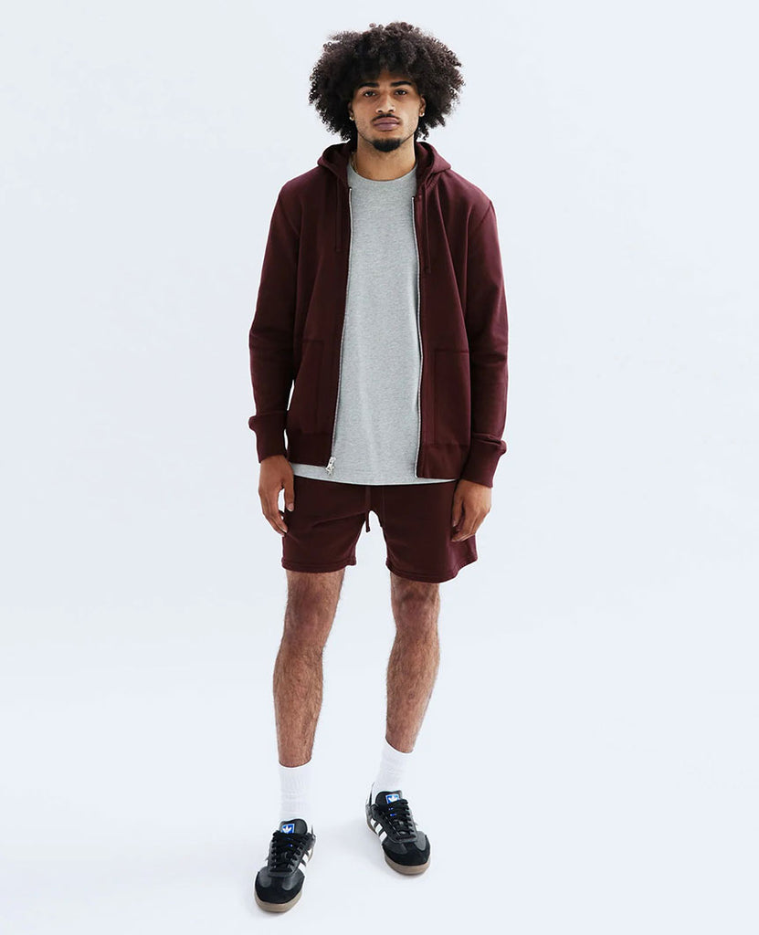 Midweight Terry Zip Hoodie Crimson data-zoom-image=