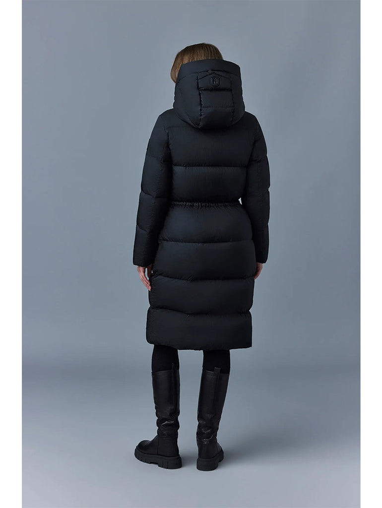ISHANI Foil Shield Long Down with Hood Black data-zoom-image=