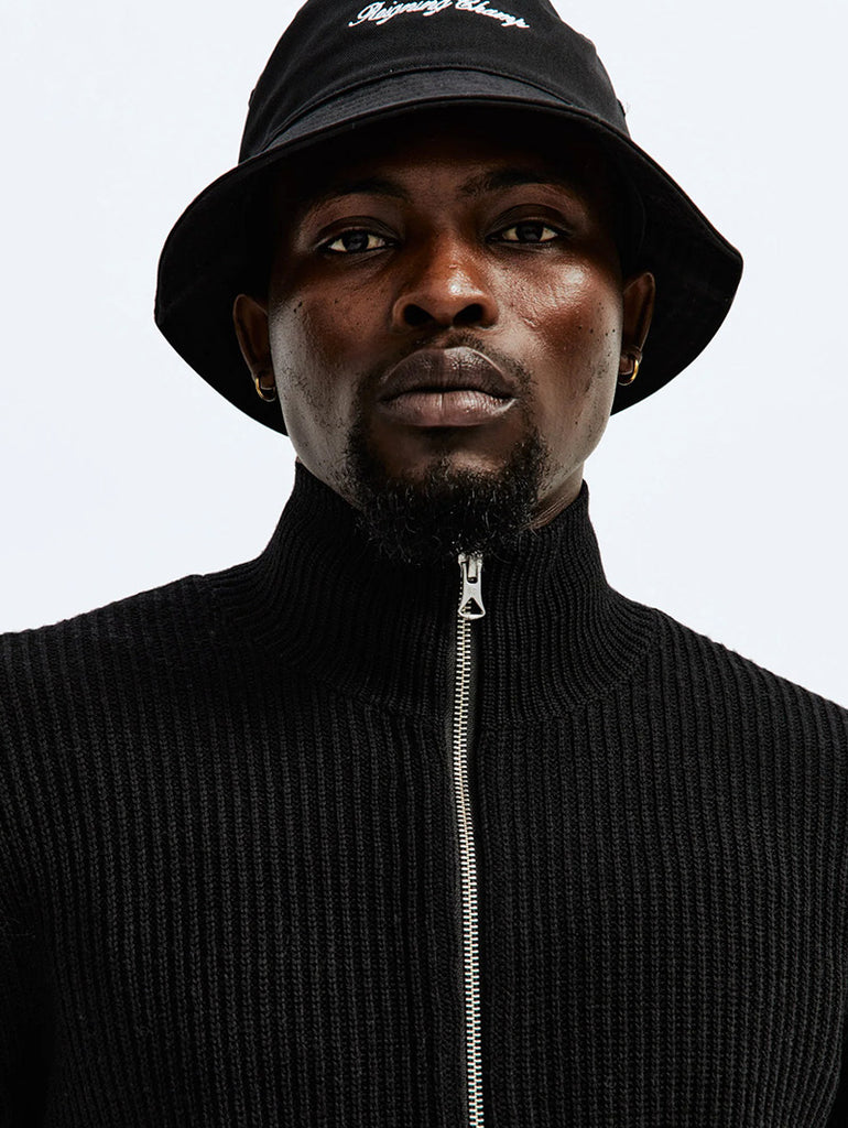 Heavyweight Merino Vinnie Track Jacket Black data-zoom-image=
