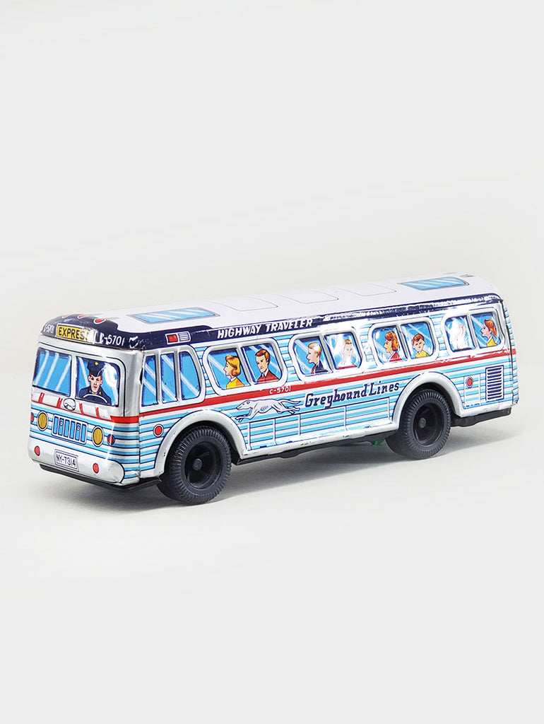 Daito Friction Powered Greyhound Bus 1960s data-zoom-image=